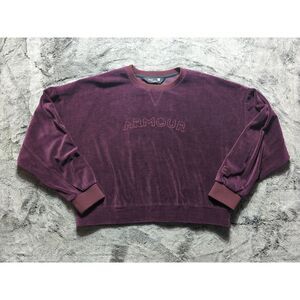 Under Armour Long Sleeve Velvet Sweater Women's Size Large, Burgundy